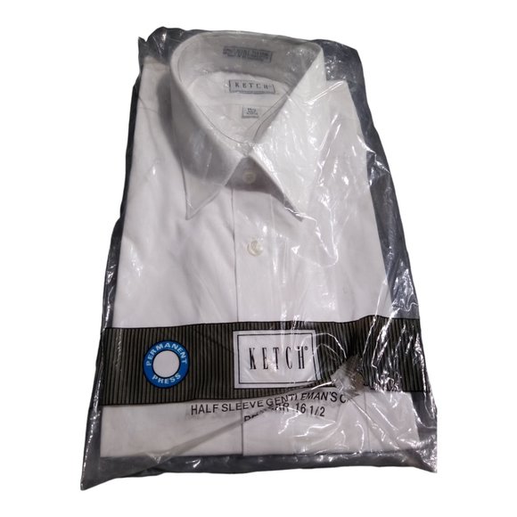 (2) Ketch Men's White, and Ivory Shirts Bundle - Picture 1 of 6